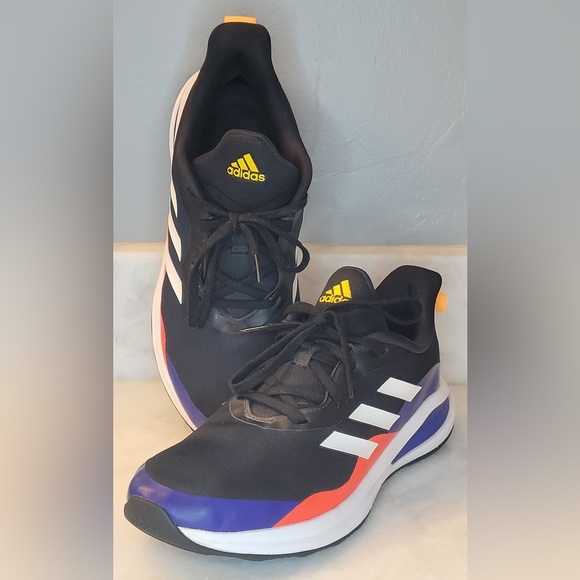 Adidas Fortarun FZ5496 Black Running Shoes Sneakers Size 7 - Picture 1 of 10